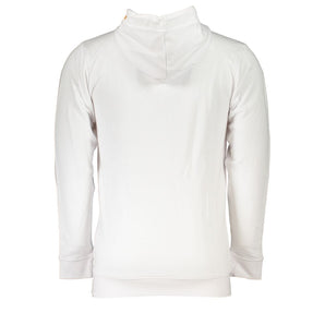 Cavalli Class White Cotton Mens Hooded Sweater