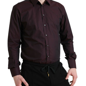 Dolce &amp; Gabbana Camisa de vestir elegante granate Martini