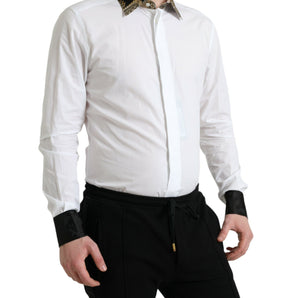 Dolce & Gabbana Elegant Gold Detail Dress Shirt