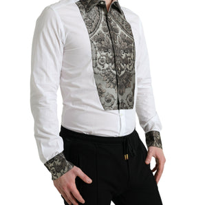 Dolce &amp; Gabbana Elegant Slim Fit French Cuff Dress Shirt