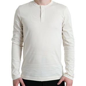 Dolce &amp; Gabbana Elegant Off White Cotton Sweater