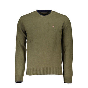 Napapijri Green Fabric Men Sweater