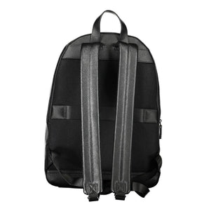 Tommy Hilfiger Elegant Black Urban Backpack with Contrast Details