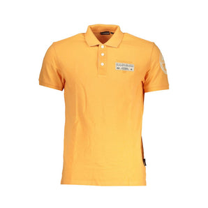 Napapijri Sleek Polo naranja con detalles en contraste