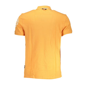 Napapijri Sleek Polo naranja con detalles en contraste