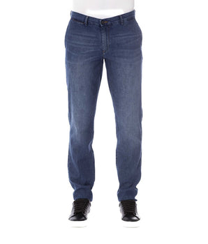 Trussardi Jeans Blue Cotton Men Jeans