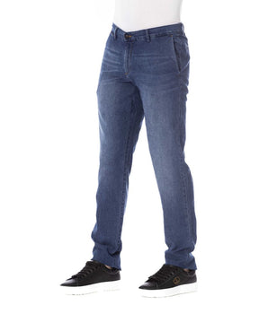Trussardi Jeans Blue Cotton Men Jeans