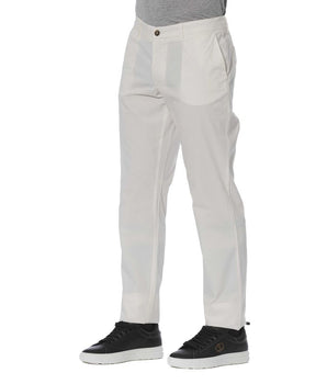 Trussardi Jeans White Cotton Men Jeans