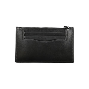 Calvin Klein Elegant Leather Zip Wallet in Timeless Black