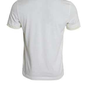 Dolce &amp; Gabbana Elegant White Crew Neck Cotton Tee