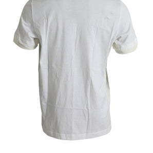 Dolce &amp; Gabbana Elegant White Crew Neck Cotton Tee