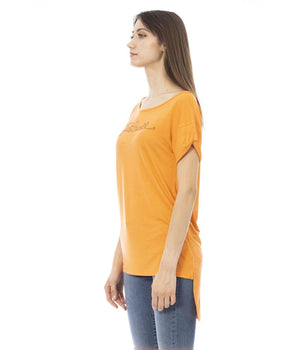 Camiseta de mujer Just Cavalli de algodón naranja