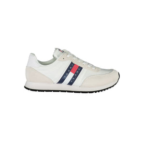 Tommy Hilfiger Sleek White Sneakers with Contrasting Details