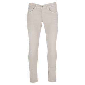 Pantalón Dondup Chic De Algodón Elástico Beige