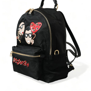 Dolce &amp; Gabbana Elegant Embellished Black Backpack