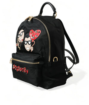Dolce &amp; Gabbana Black #DGFAMILY Framed Backpack VULCANO Bag