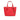 Michael Kors Jet Set Bolso tote XS de cuero rojo brillante con cremallera superior