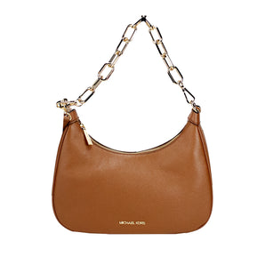 Michael Kors Cora Bolso bandolera grande con cremallera y cadena para equipaje