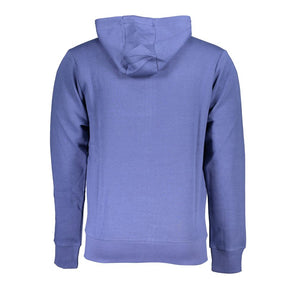 US Grand Polo Chic Sudadera con capucha azul y logo bordado