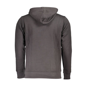 Sudadera gris con capucha y detalle de bordado US Grand Polo Chic