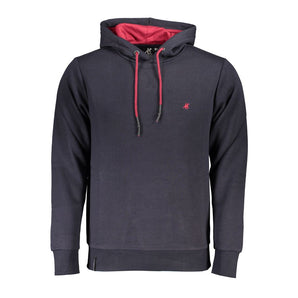 US Grand Polo Blue Hooded Sweatshirt with Embroidery