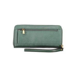 Cartera Guess Jeans Chic Polietileno Verde Con Múltiples Compartimentos