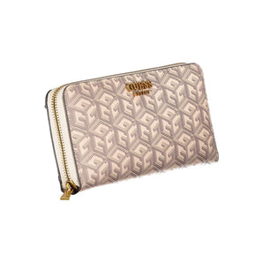 Cartera Guess Jeans Chic Beige Multicompartimentos