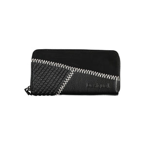 Desigual Elegant Black Polyethylene Wallet with Ample Space