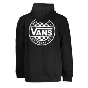 Sudadera con capucha negra con cremallera y logo estampado Sleek de Vans