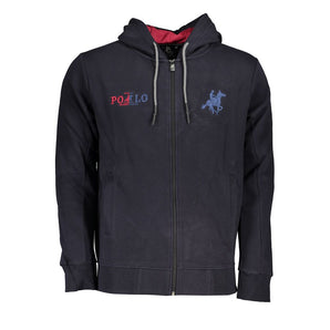 Sudadera polar con capucha azul US Grand Polo Chic