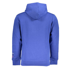 Sudadera polar con capucha y bordado azul US Grand Polo Chic