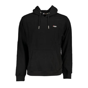 Fila Sleek sudadera negra con capucha y bordado