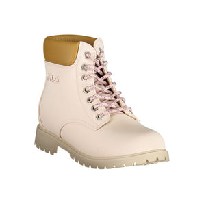 Botas Fila Chic rosa con cordones y detalles bordados