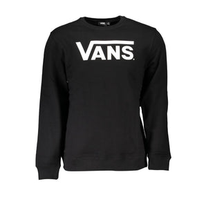 Sudadera negra con cuello redondo y forro polar elegante de Vans