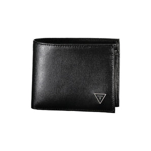 Guess Jeans Elegant Black Leather Wallet with RFID Block