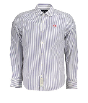 La Martina Elegant Long-Sleeved Striped Shirt for Men