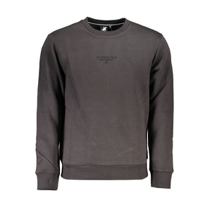 US Grand Polo Sleek Gray Fleece Crew Neck Sweatshirt