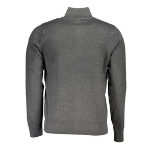 US Grand Polo Elegant Half-Zip Sweater with Embroidery Detail