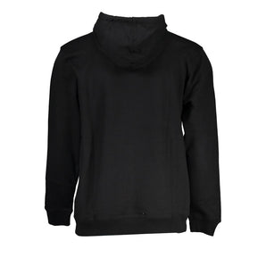 Vans Sleek sudadera con capucha negra con bolsillo central