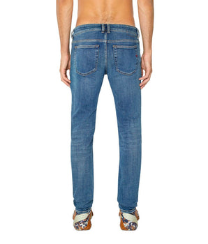 Diesel Blue Cotton Men Skinny Jean
