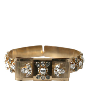 Dolce &amp; Gabbana Gold-Tone Crystal Embellished Waist Belt