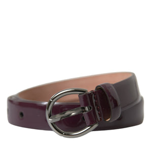 Dolce &amp; Gabbana Elegant Maroon Leather Waist Belt