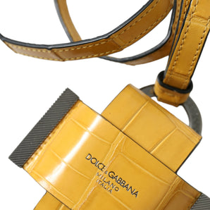 Dolce & Gabbana Exquisite Alligator Leather Key Holder