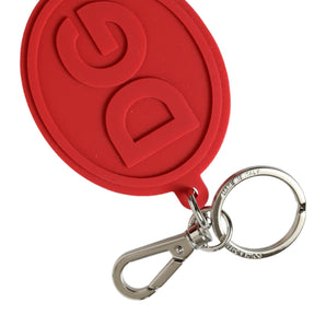 Dolce &amp; Gabbana Elegant Red Trifold Key Holder Case