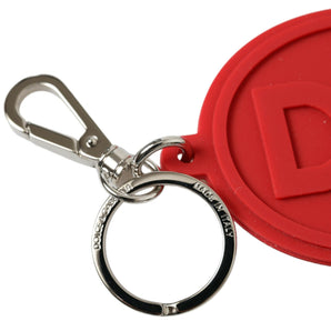 Dolce &amp; Gabbana Elegant Red Trifold Key Holder Case