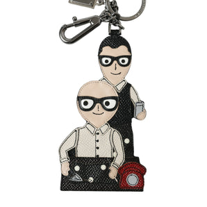 Dolce &amp; Gabbana Elegant Multicolor Leather Keychain