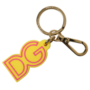 Dolce &amp; Gabbana Chic Yellow Gold Keychain Charm