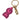 Dolce & Gabbana Chic Gold and Pink Logo Keychain