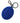 Dolce &amp; Gabbana Blue Rubber DG Logo Silver Brass Metal Keyring Keychain