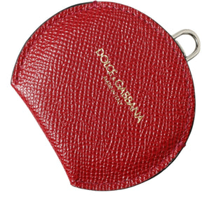 Dolce & Gabbana Elegant Red Leather Mirror Holder